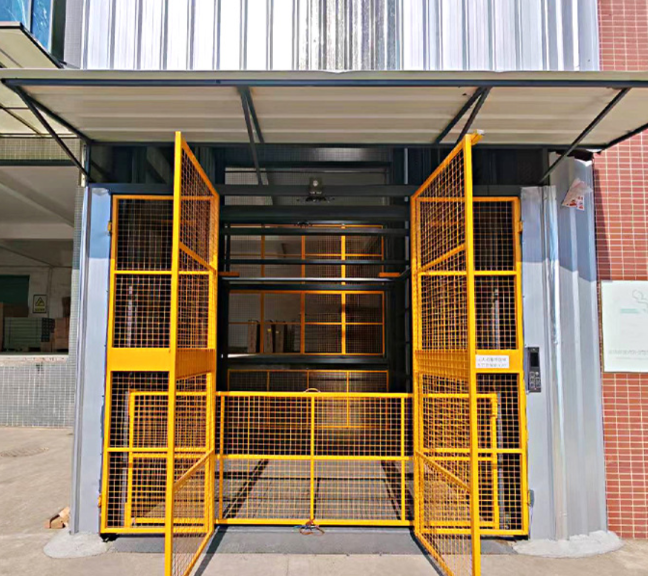 马尾导轨式升降平台